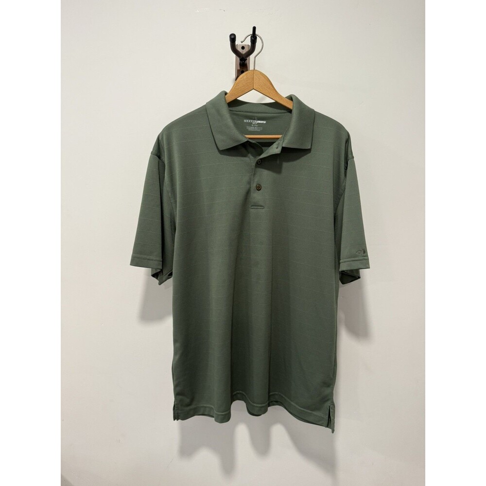 Grand Slam Polo Shirt Mens XL Green Performance Golf Short Sleeve Polyester